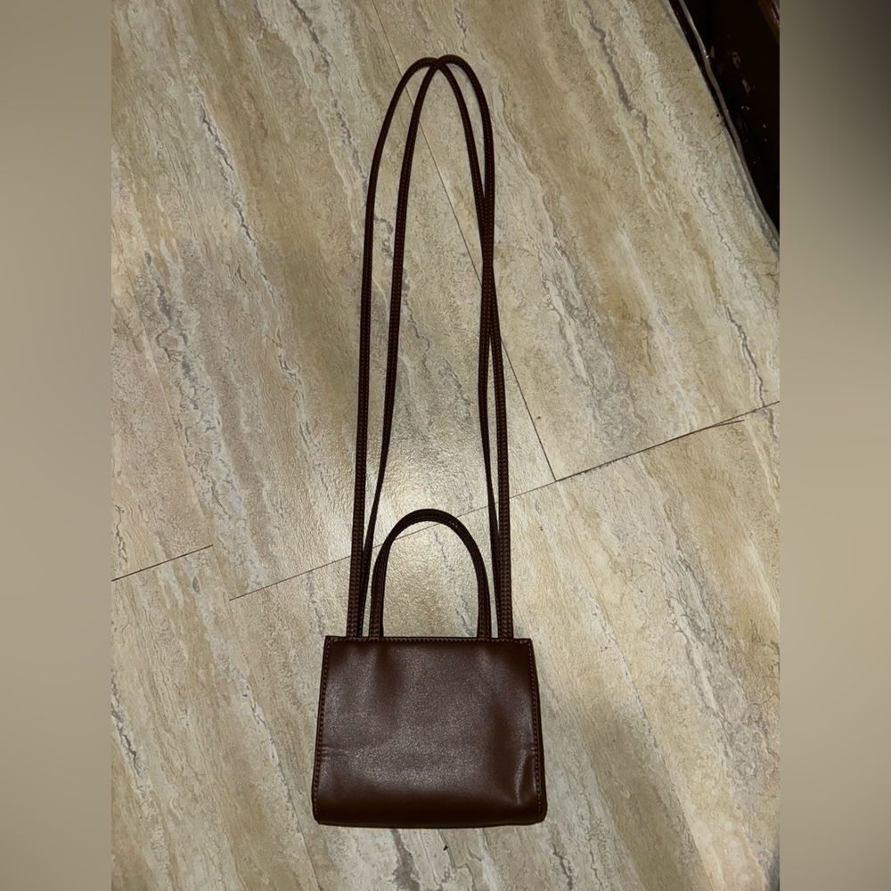 Telfar Chocolate Brown Mini Bag - Picture 2 of 3